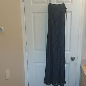 Chic Black Lace Maxi Dress